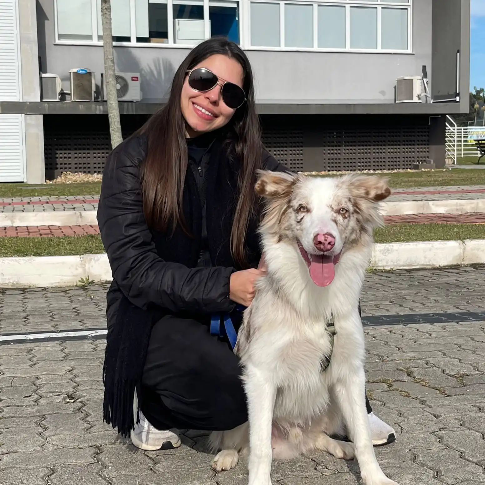 Gláucia Calazans com seu pet